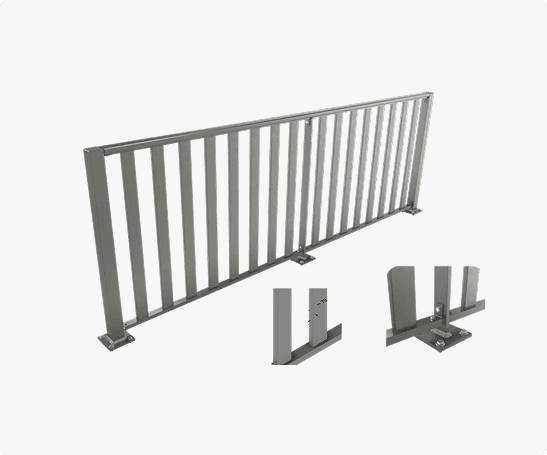 Dit is een 3d tekening van het aluminium het ASH-2070 met een zilverkleurige RAL kleur