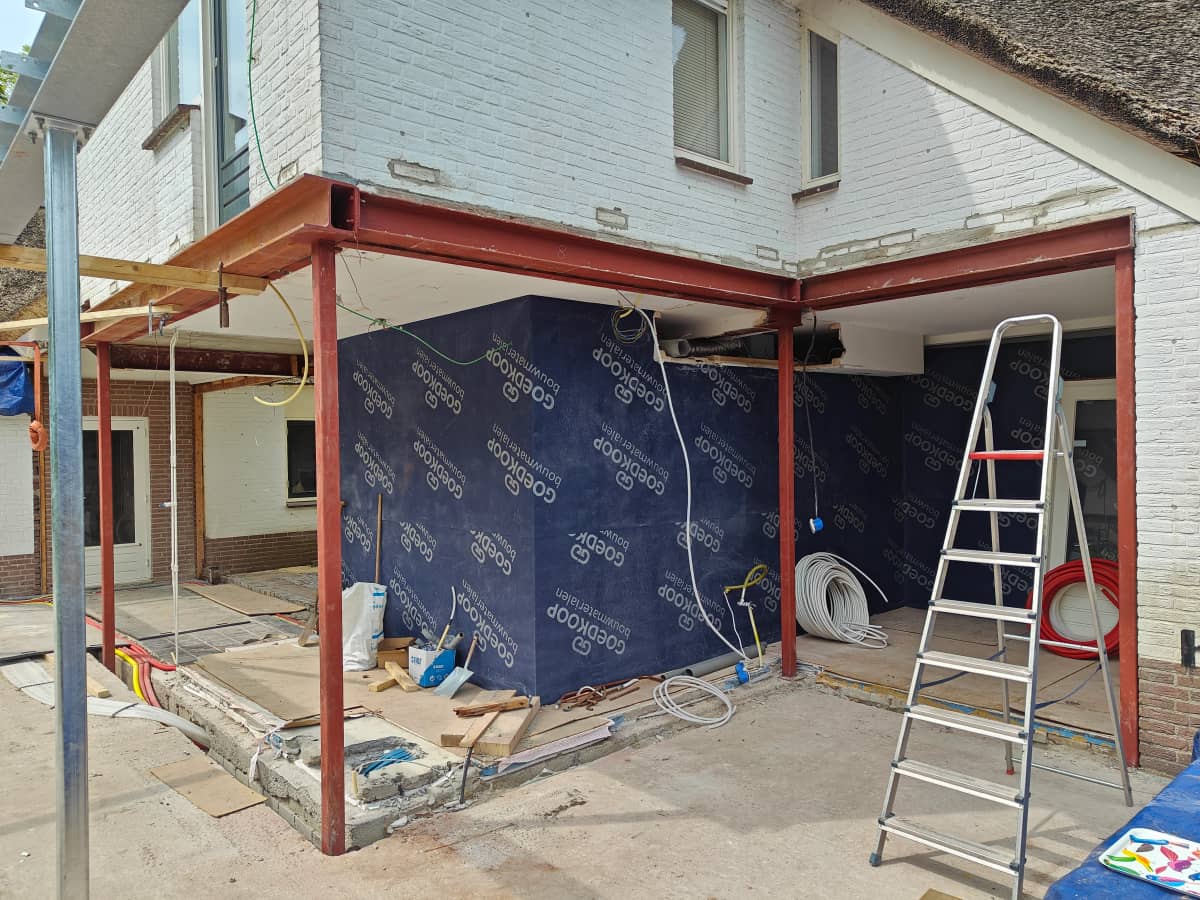 Foto van project: Staalconstructie uitbouw Leiderdorp